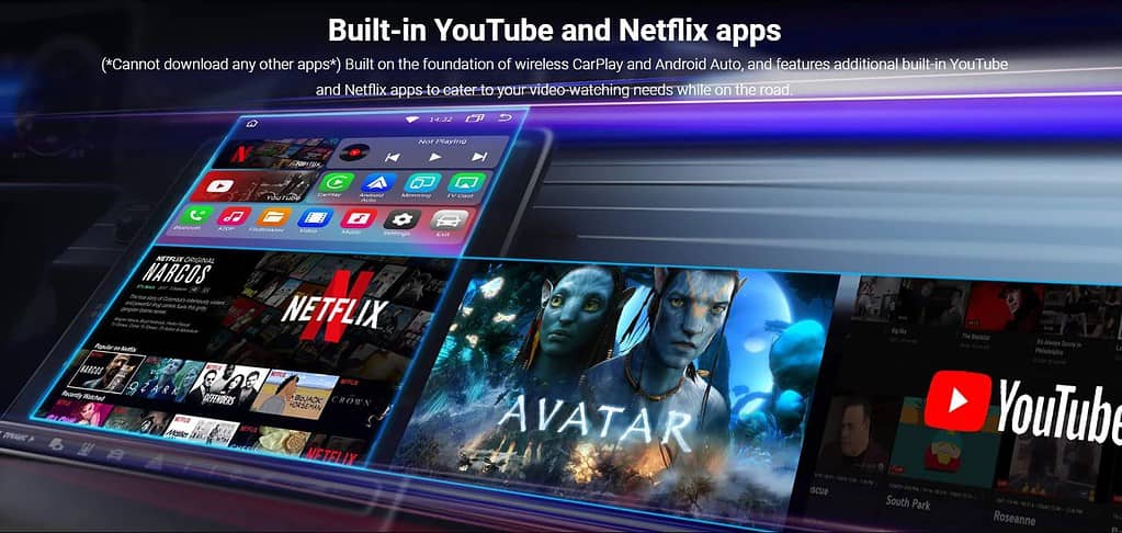 play2video with built in netflix and youtube